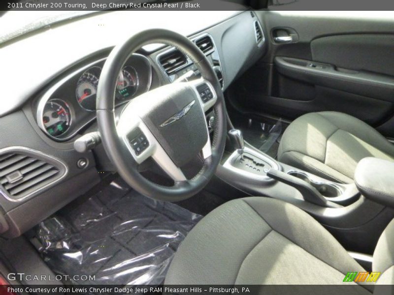 Deep Cherry Red Crystal Pearl / Black 2011 Chrysler 200 Touring