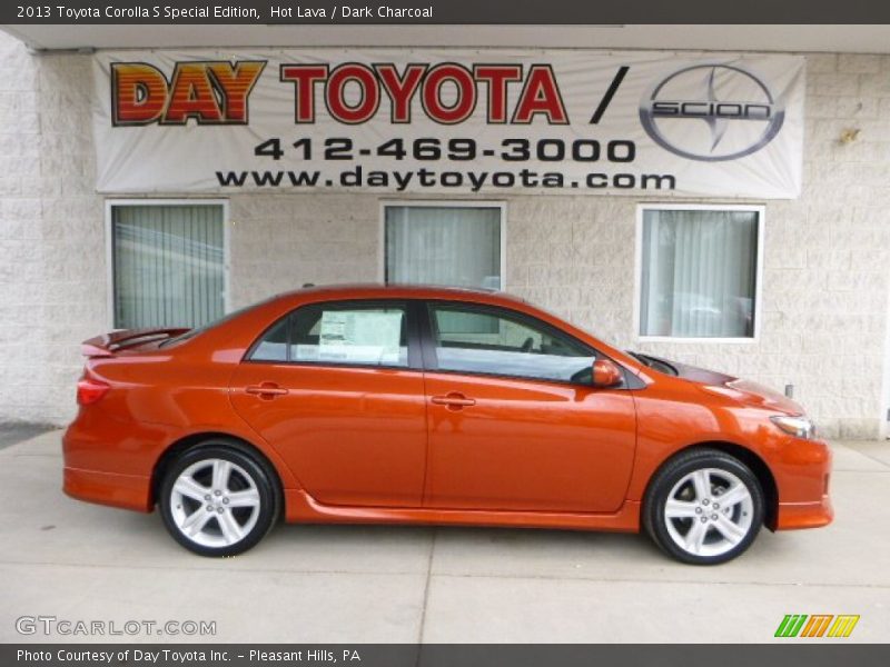 Hot Lava / Dark Charcoal 2013 Toyota Corolla S Special Edition