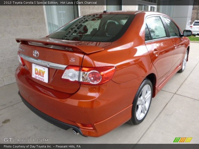 Hot Lava / Dark Charcoal 2013 Toyota Corolla S Special Edition