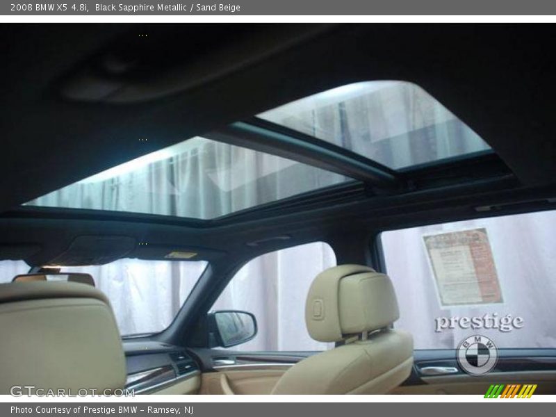 Black Sapphire Metallic / Sand Beige 2008 BMW X5 4.8i