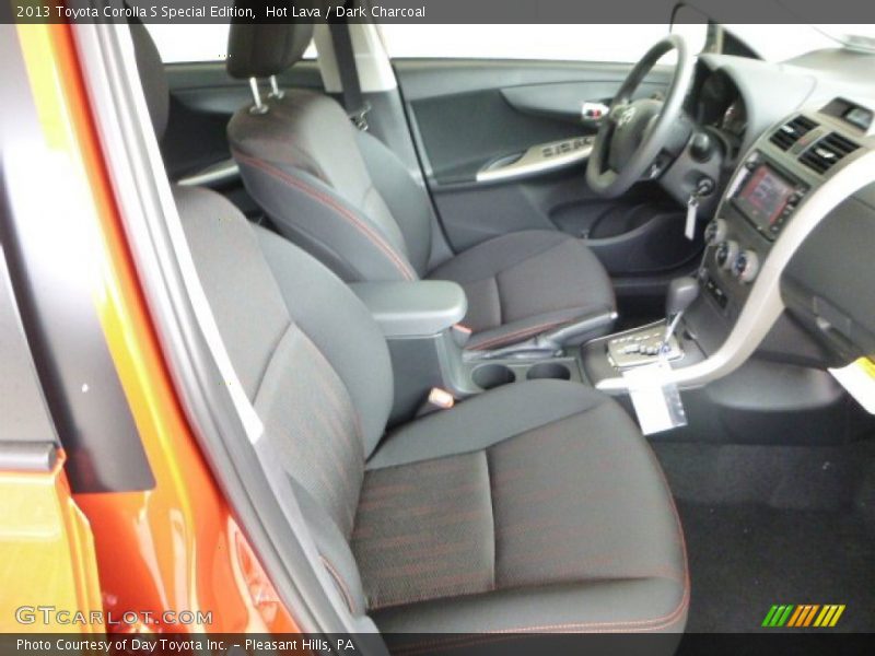Front Seat of 2013 Corolla S Special Edition