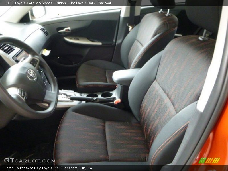  2013 Corolla S Special Edition Dark Charcoal Interior