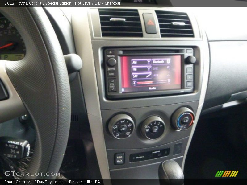 Controls of 2013 Corolla S Special Edition