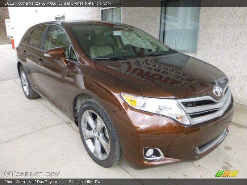 Sunset Bronze Metallic / Ivory 2013 Toyota Venza LE AWD