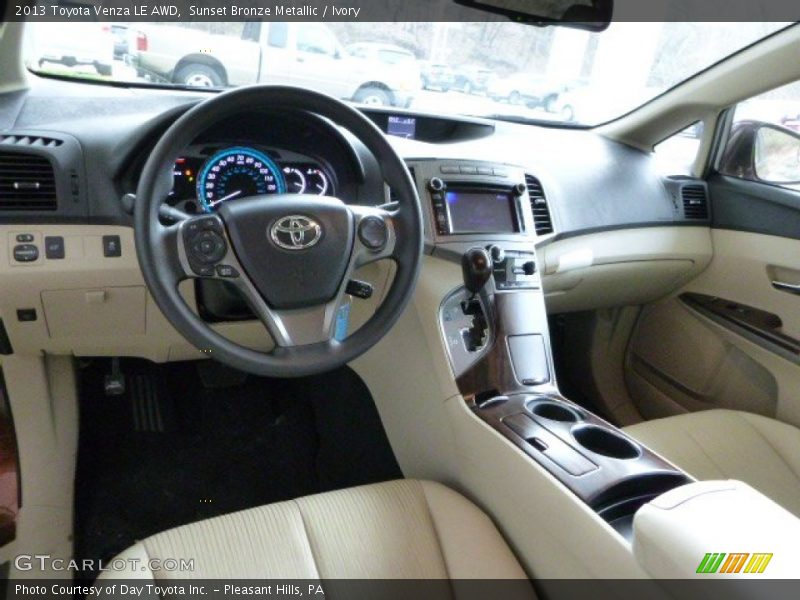 Sunset Bronze Metallic / Ivory 2013 Toyota Venza LE AWD