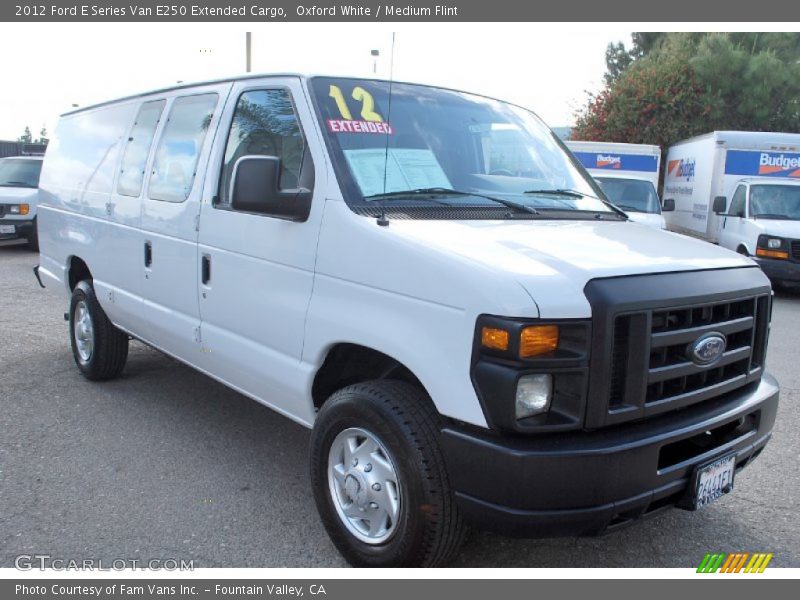Oxford White / Medium Flint 2012 Ford E Series Van E250 Extended Cargo