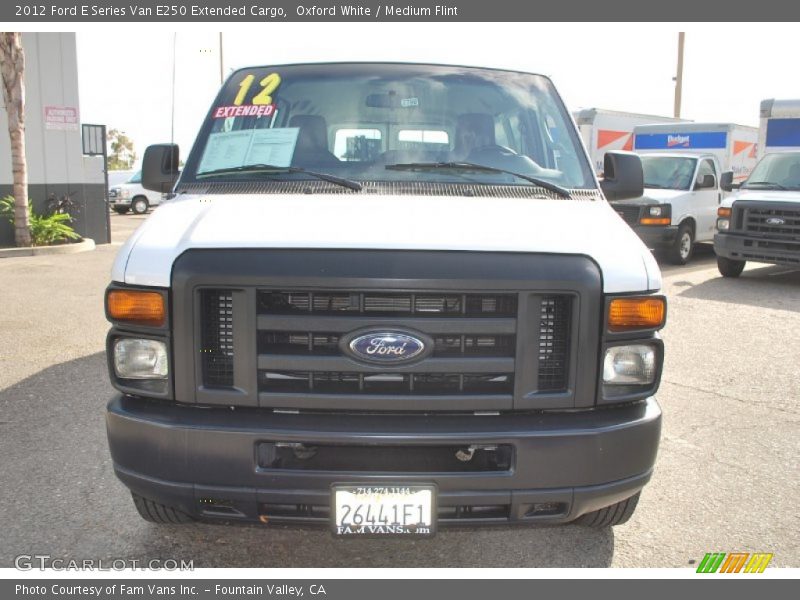 Oxford White / Medium Flint 2012 Ford E Series Van E250 Extended Cargo