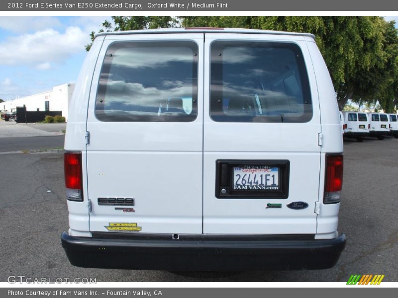 Oxford White / Medium Flint 2012 Ford E Series Van E250 Extended Cargo