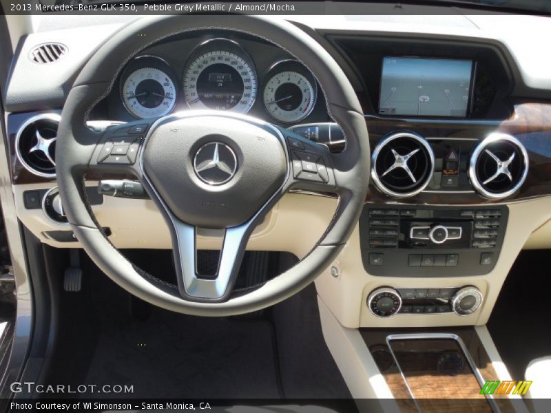 Pebble Grey Metallic / Almond/Mocha 2013 Mercedes-Benz GLK 350