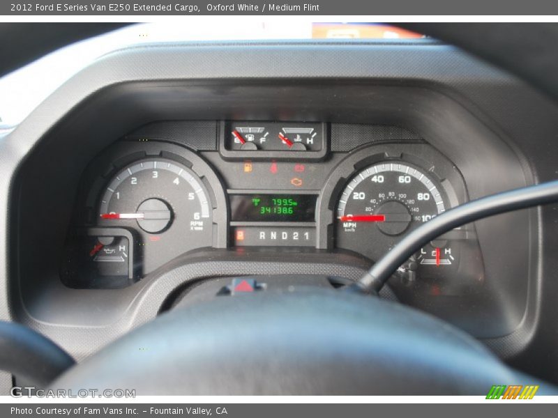 Oxford White / Medium Flint 2012 Ford E Series Van E250 Extended Cargo