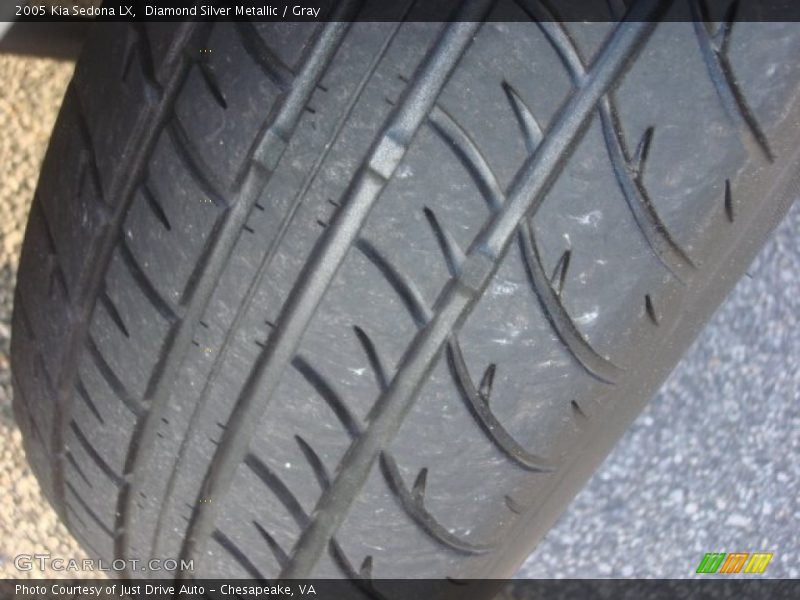 Diamond Silver Metallic / Gray 2005 Kia Sedona LX