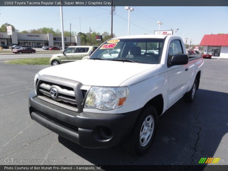 Super White / Graphite Gray 2009 Toyota Tacoma Regular Cab