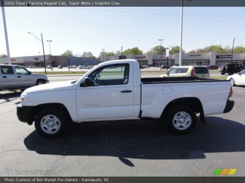 Super White / Graphite Gray 2009 Toyota Tacoma Regular Cab