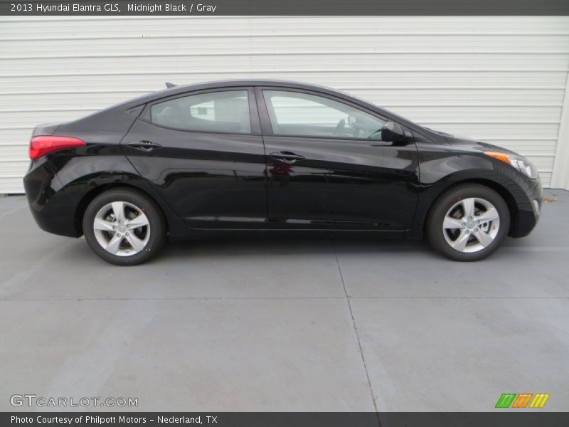 Midnight Black / Gray 2013 Hyundai Elantra GLS