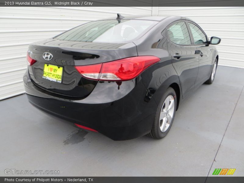 Midnight Black / Gray 2013 Hyundai Elantra GLS