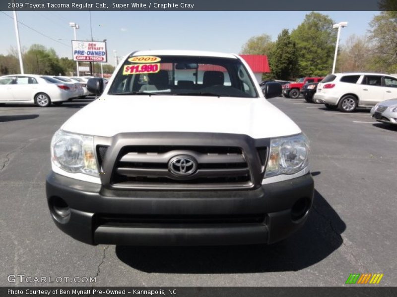Super White / Graphite Gray 2009 Toyota Tacoma Regular Cab