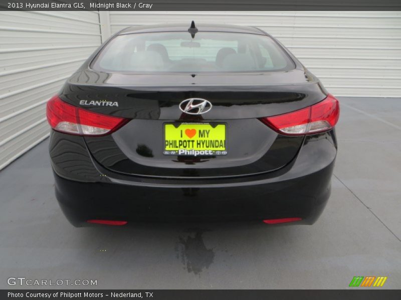 Midnight Black / Gray 2013 Hyundai Elantra GLS