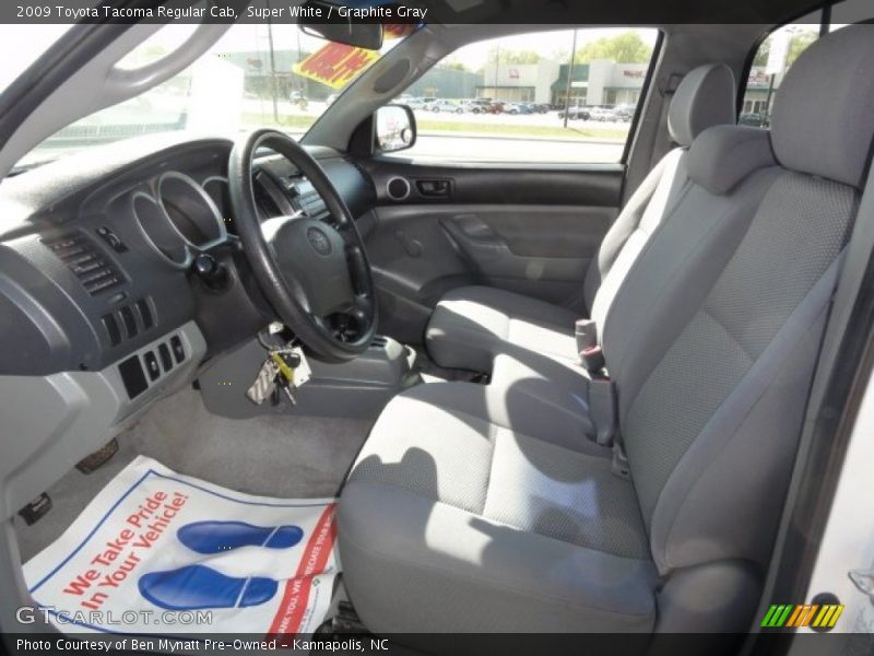 Super White / Graphite Gray 2009 Toyota Tacoma Regular Cab