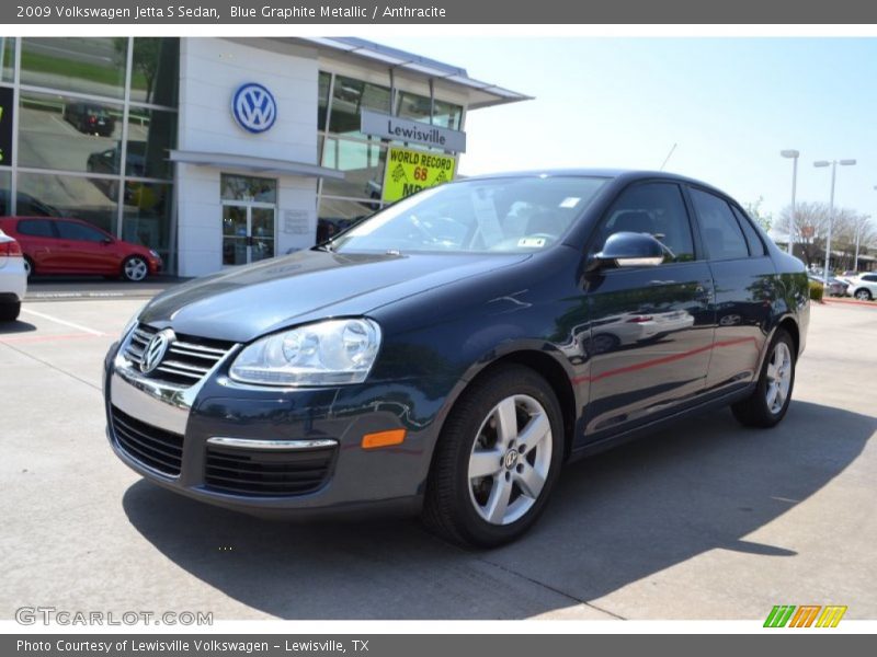 Blue Graphite Metallic / Anthracite 2009 Volkswagen Jetta S Sedan