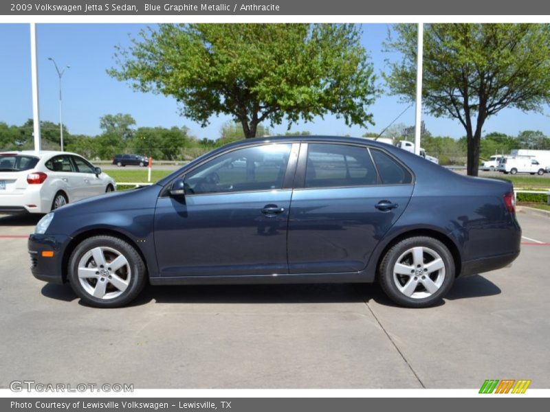 Blue Graphite Metallic / Anthracite 2009 Volkswagen Jetta S Sedan