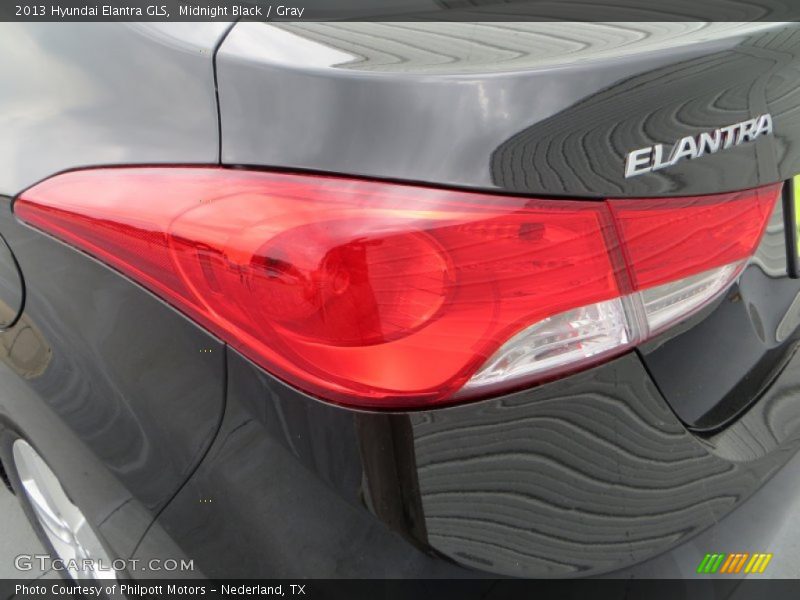 Midnight Black / Gray 2013 Hyundai Elantra GLS