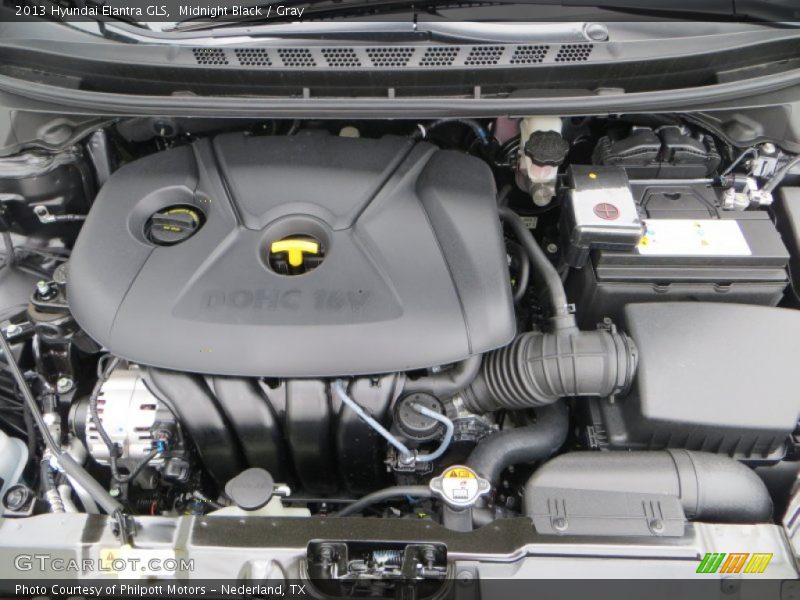 Midnight Black / Gray 2013 Hyundai Elantra GLS