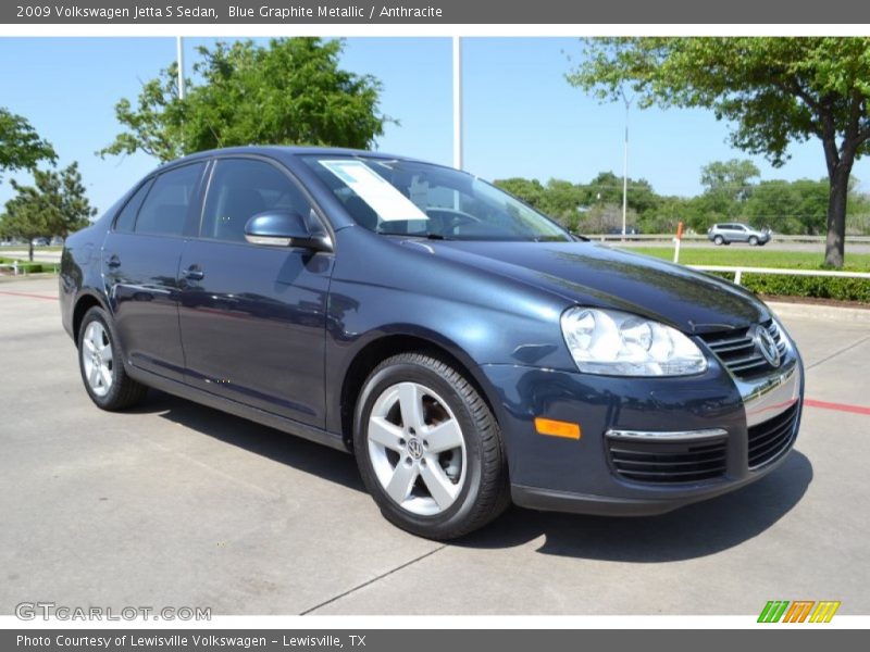 Blue Graphite Metallic / Anthracite 2009 Volkswagen Jetta S Sedan