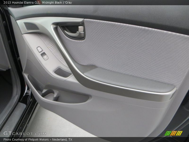 Midnight Black / Gray 2013 Hyundai Elantra GLS