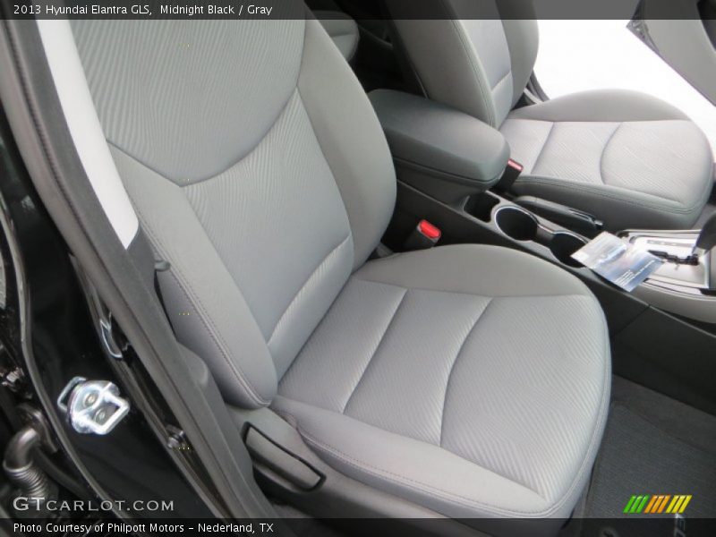Midnight Black / Gray 2013 Hyundai Elantra GLS