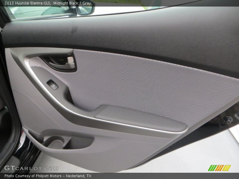 Midnight Black / Gray 2013 Hyundai Elantra GLS