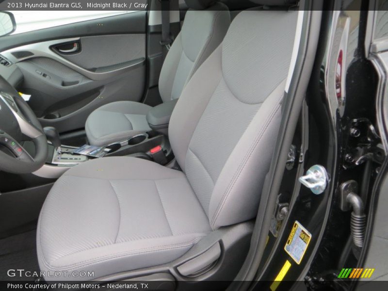 Midnight Black / Gray 2013 Hyundai Elantra GLS