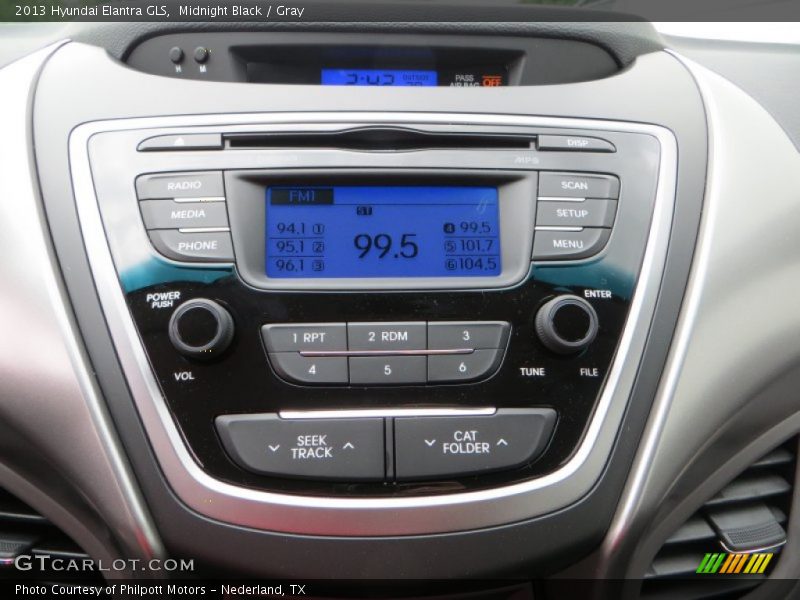 Midnight Black / Gray 2013 Hyundai Elantra GLS