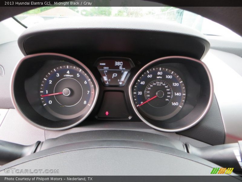 Midnight Black / Gray 2013 Hyundai Elantra GLS