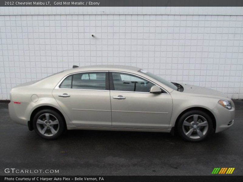 Gold Mist Metallic / Ebony 2012 Chevrolet Malibu LT