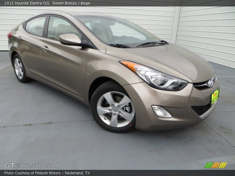 Desert Bronze / Beige 2013 Hyundai Elantra GLS