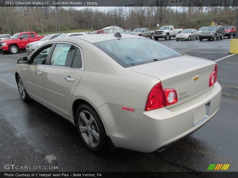 Gold Mist Metallic / Ebony 2012 Chevrolet Malibu LT
