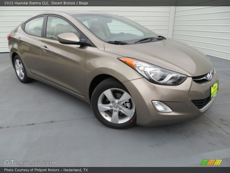 Desert Bronze / Beige 2013 Hyundai Elantra GLS