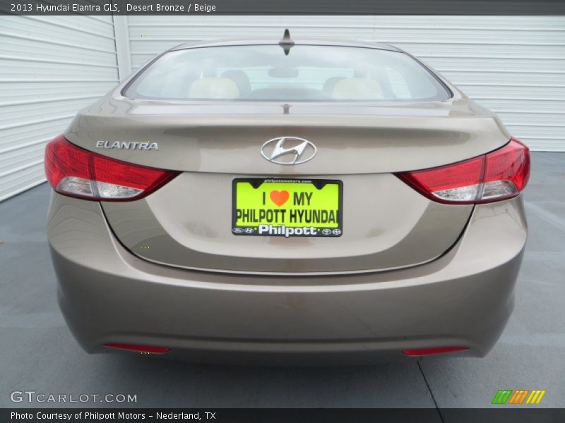 Desert Bronze / Beige 2013 Hyundai Elantra GLS