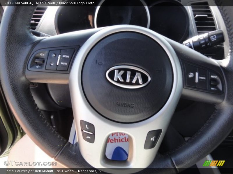 Alien Green / Black Soul Logo Cloth 2012 Kia Soul +