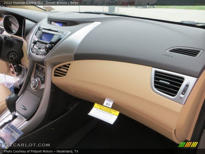 Desert Bronze / Beige 2013 Hyundai Elantra GLS