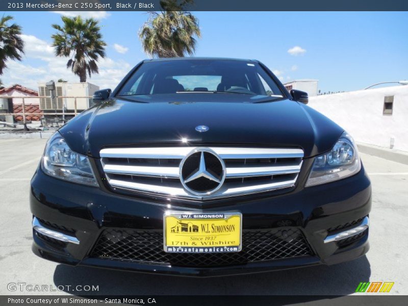 Black / Black 2013 Mercedes-Benz C 250 Sport