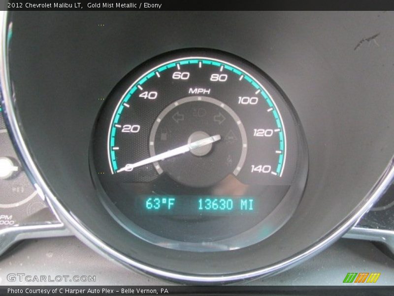 Gold Mist Metallic / Ebony 2012 Chevrolet Malibu LT