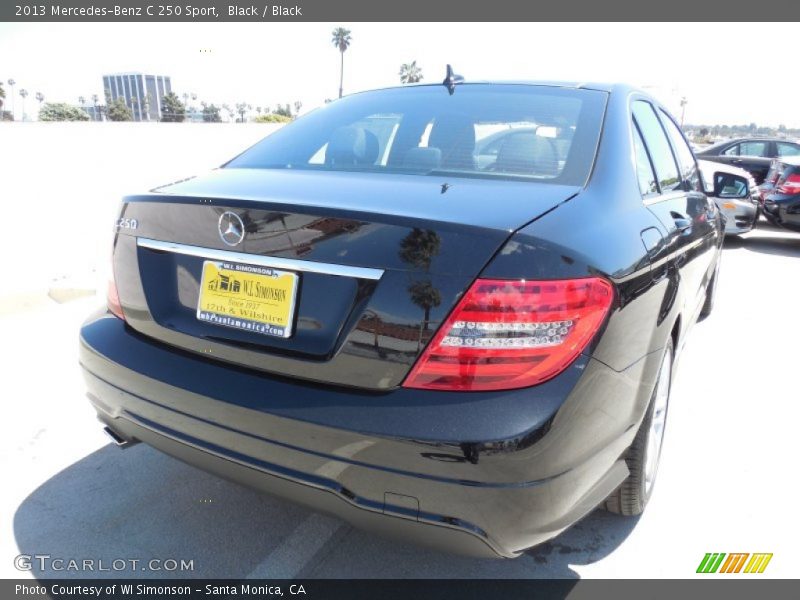 Black / Black 2013 Mercedes-Benz C 250 Sport