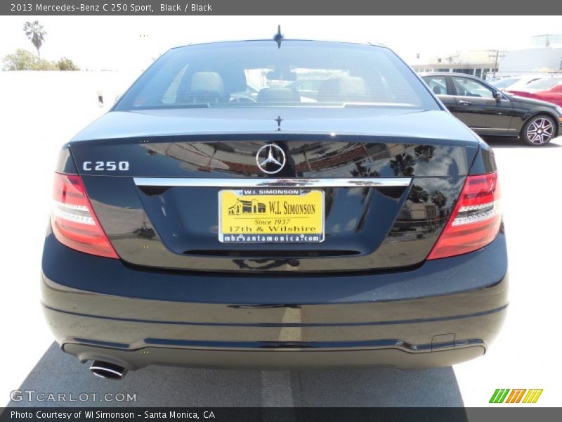 Black / Black 2013 Mercedes-Benz C 250 Sport