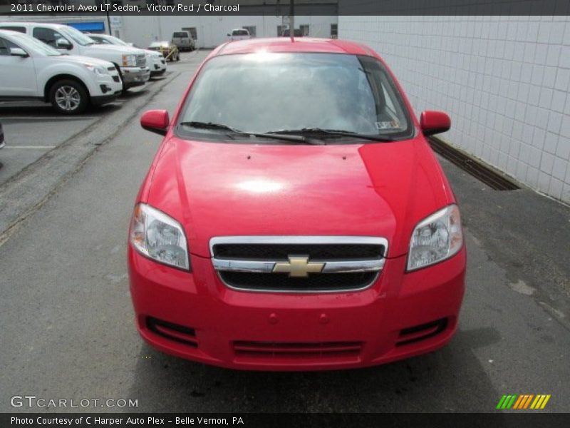 Victory Red / Charcoal 2011 Chevrolet Aveo LT Sedan