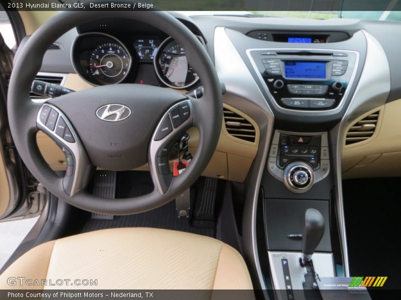 Desert Bronze / Beige 2013 Hyundai Elantra GLS
