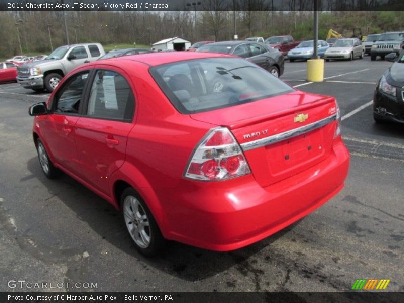 Victory Red / Charcoal 2011 Chevrolet Aveo LT Sedan