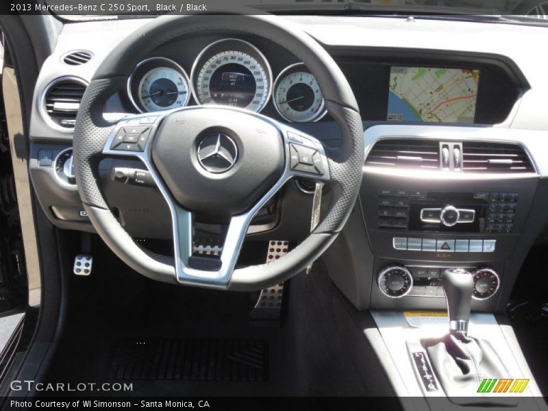 Black / Black 2013 Mercedes-Benz C 250 Sport