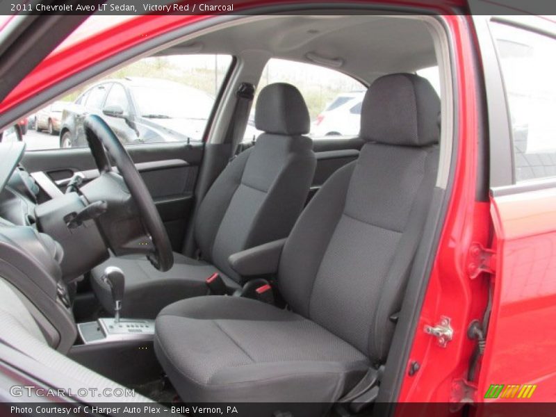 Victory Red / Charcoal 2011 Chevrolet Aveo LT Sedan