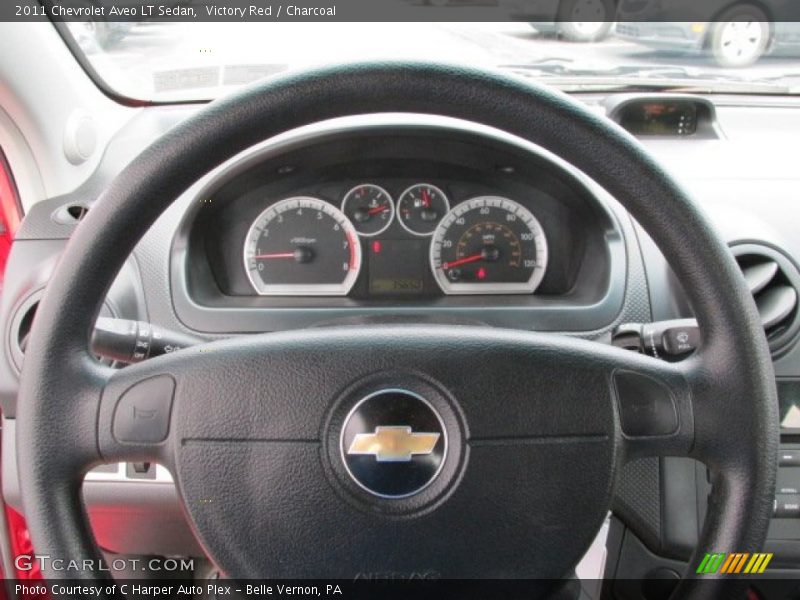 Victory Red / Charcoal 2011 Chevrolet Aveo LT Sedan